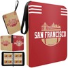 KivolFun San Francisco Football Card Binder with Sleeves, 400 Pocket,