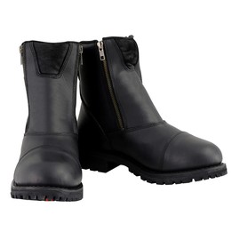 Milwaukee Leather Premium Black Leather Motorcycle Riding Boots for Women Collection MBL - 7.5