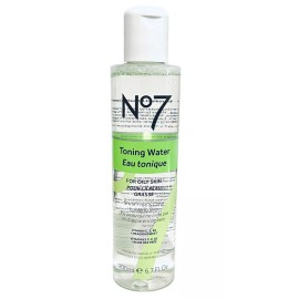No7 Toning Water Oily Skin 6.7 Fl Oz, New