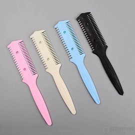 Baby hair trimming, cutting comb, hair cutting comb, thinning comb / 잔머리 커트 자르기 빗칼 머리자르는빗 숱치는빗
