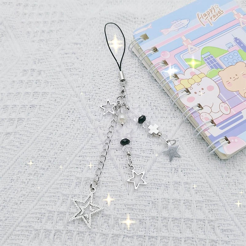 Eye Catching Cellphone Charm Strap Star Cross Pendants Cute Charm