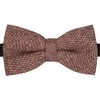 King & Priory Highland Weave Burgundy Bow Tie