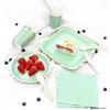 FiveSeasonStuff Paper Plates 7 inch Eco-friendly Biodegradable Compostable (Mint Green