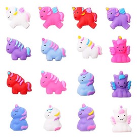 Generic 8 Pack Mochi Unicorn Stress Reliever Kawaii Squshies for Kids, Random Color, Party or Class Treats, Great for Birthday Parties