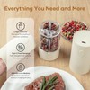 OPIIV 2 Pack Electric Salt and Pepper Grinder Set -