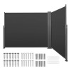 71\" X 236\" Outdoor Patio Side Awning 180 G/m2 Waterproof