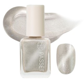 Facet Celebrity Nail Polish, 95 Magnetic Champagne Silver, 1 pc, 8ml / 파셋 셀럽 네일 폴리쉬, 95 마그네틱 샴페인 실버, 1개, 8ml