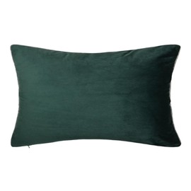 KINGROSE Super Soft Decorative Throw Pillow Cover Luxury Smooth Cushion Case for Bed Living Room Sofat Couch 14 x 24 Inches Dark Green