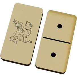 Azeeda 'Griffin Outline' Domino Set & Box (DM00052265)