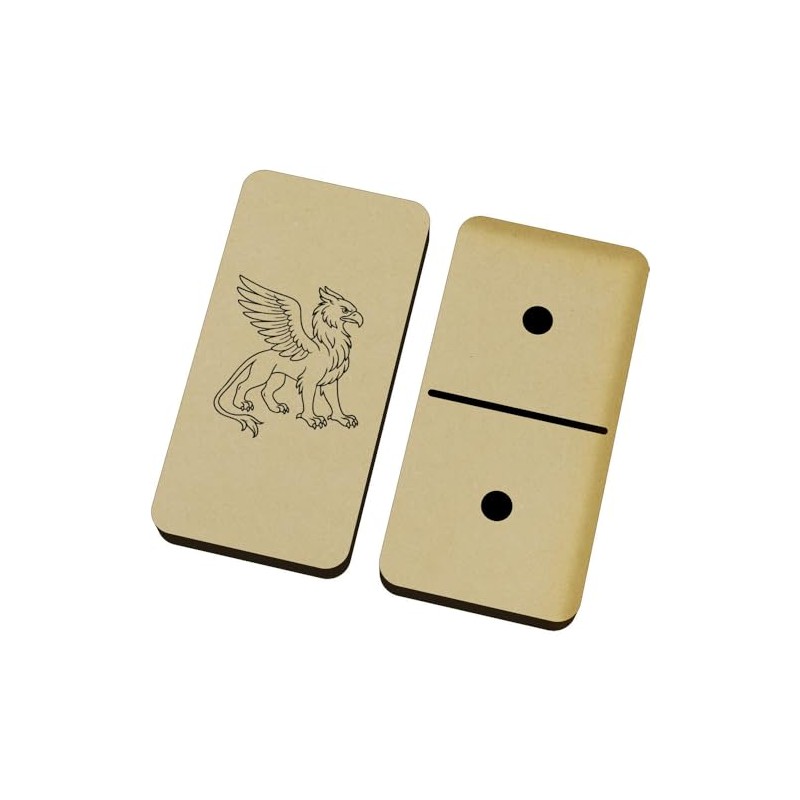 Azeeda 'Griffin Outline' Domino Set & Box (DM00052265)