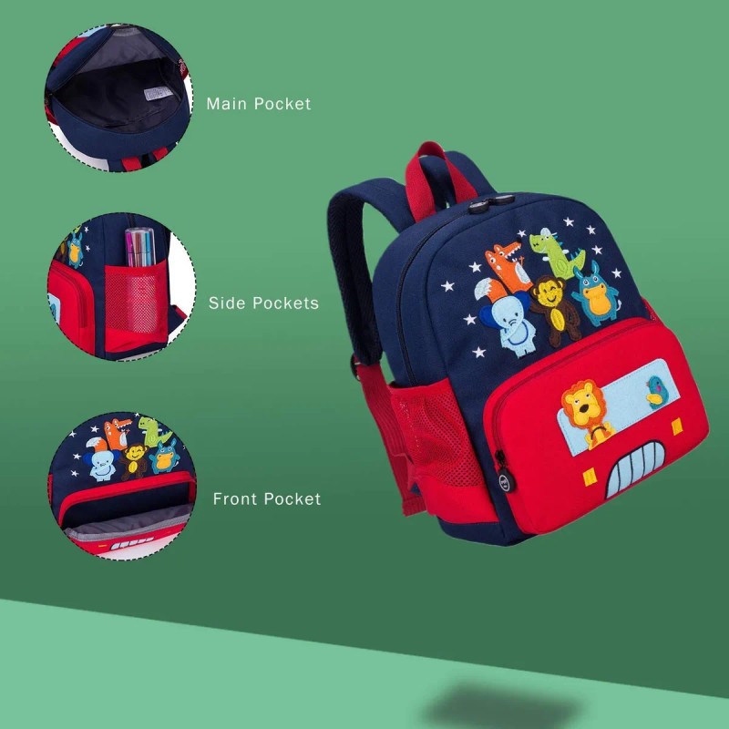 Willikiva Linda 3d Zoo Mochila Kids Para Niños Y Niñas