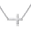 SAINT RAPHAËL Silver Cross Necklace for Women, for Men, Hypoallergenic