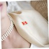 jojofuny 2sets 25pcs Canada Flag Brooch Pins Metal Lapel Pin