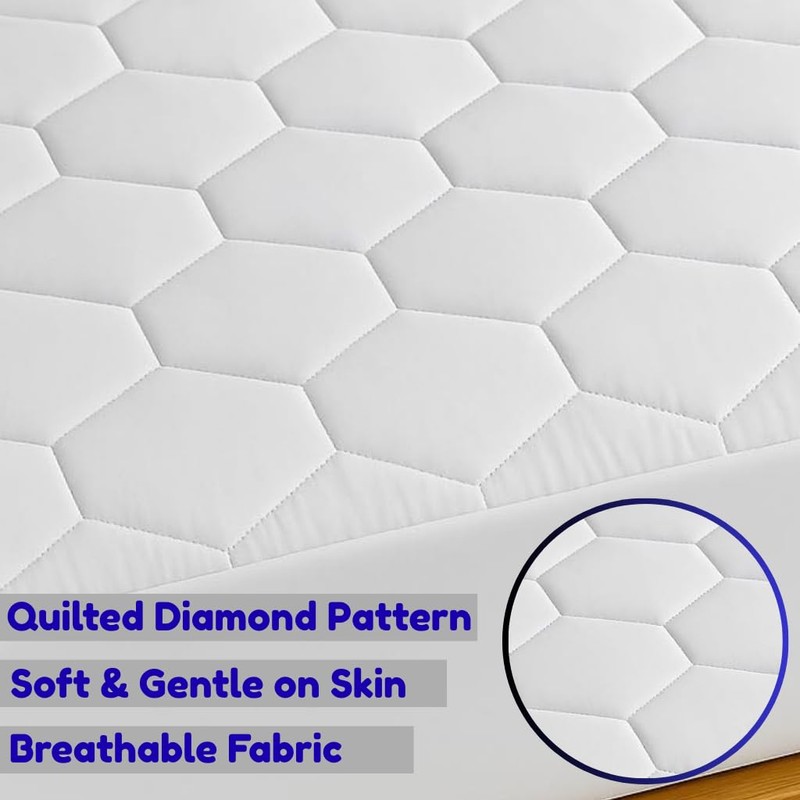 Plush Palace Extra Deep 30cm Quilted King Size Mattress Protector,