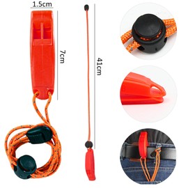 Zcbzbn Whistle Set (2 Pieces) - Whistle Loud Emergency & Dog Whistle, Signal Whistle with Lanyard, Suitable for Hiking, Camping, Boating