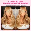 #613 Light Blonde Body Wave 4x4 HD Transparent Lace Closure