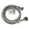 HQRP Premium Stainless Steel Washing Machine Hoses, 90 Degree Elbow,