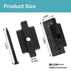 1000PCS Hidden Deck Fasteners for Composite Decking Boards,Hidden Fasteners with Stainless Steel Screws for Wood Nylon T Clips