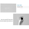 NearMoon Rain Shower Head, High Flow Stainless Steel Square Rainfall