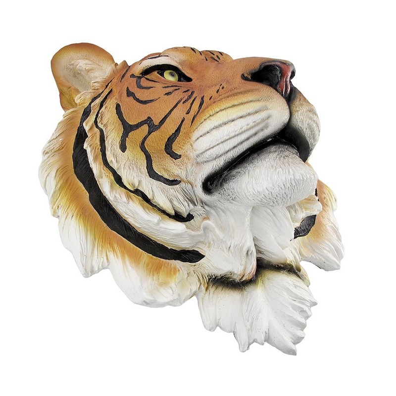 Private Label Bengal Tiger Head Mount Wall Statue Bust