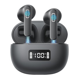 COOYA Bluetooth Kopfhörer,Kopfhörer Kabellos Bluetooth 5.3, unterstützt App/EQ, LED-Anzeige, USB-C, IP68Wasserdicht Ohrhörer,Sport In Ear Kopfhörer mit 4 ENC Mikrofon HiFi-Stereo-Soundqualität, IB211