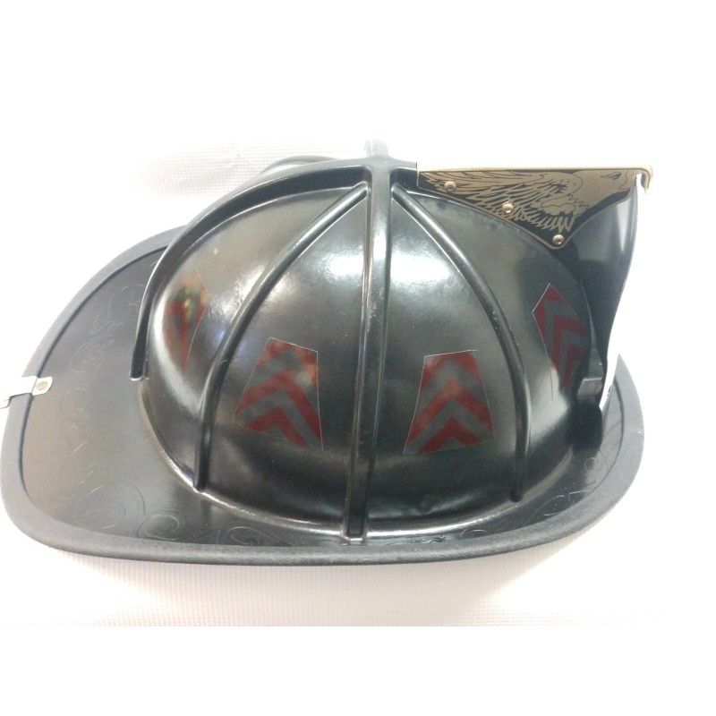 8 Reflective Subdued Red and Black Chevron Fire Helmet Tetrahedrons