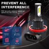 AuureLamp For Honda Fit 2008-2020 4PC LED Headlight High/Low +