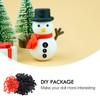 Toddmomy 260Pcs Christmas Snowman DIY Craft Kit, Tiny Buttons, Carrot