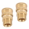 2Pcs Pure Copper M22 High Pressure Washer Fitting Adapter 3/8