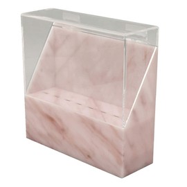 zalati Storage Box with 8 Holes for Tweezers Display Stand Organiser Case Stand Cushion Eyelashes Extensions Supplies - Pink Marbling Style