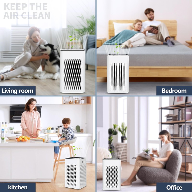 Midiex 4-Pack MA25 Replacement Filter Compatible with Modify Air Purifier