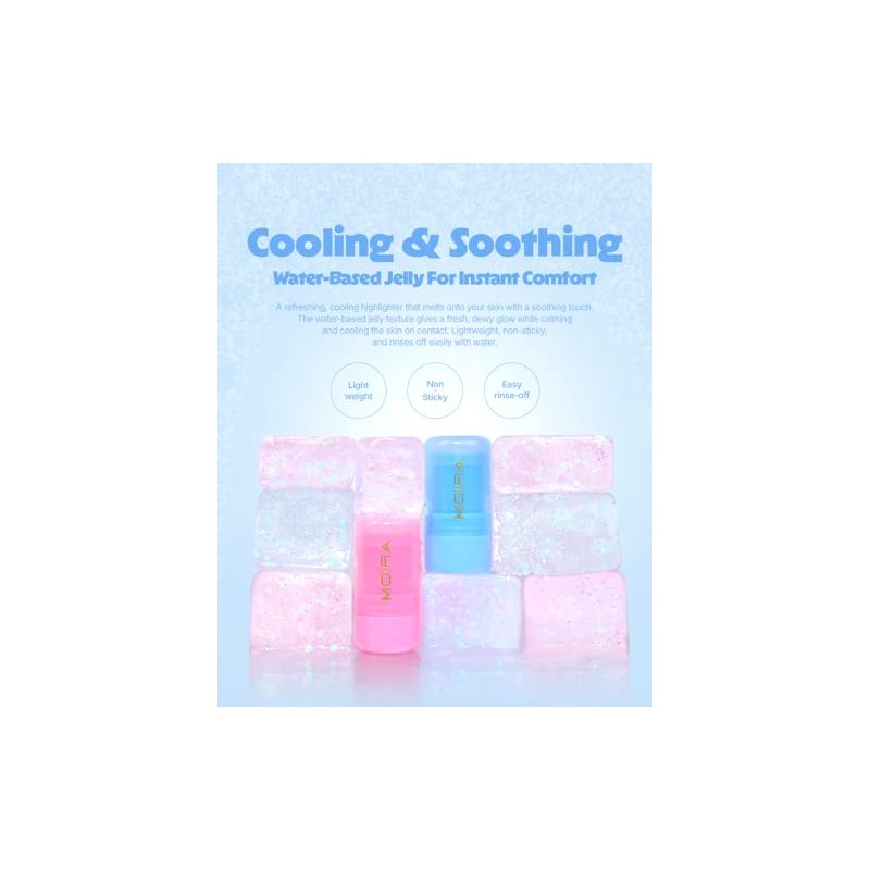 Moira Iluminador Icy Glow Jelly Stick (001, Candy Cloud)
