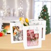 30 PCS White Gift Bags with Handles and Clear Window,