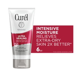 Curél Ultra Healing Body Lotion, Moisturizer for Extra Dry Skin, Body and Hand Lotion with Advanced Ceramide Complex and Hydrating Agents, 6 Ounce (Pack of 2)