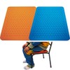 Rubber Q Q Chair Mat Fits School Chair Size Blue