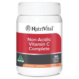 NUTRIVITAL Non-Acidic Vitamin C 180 tabs