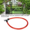 SPYMINNPOO Bicycle Lock Cable with Key Steel Wire Portable Cable