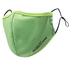 Wild Scene Sports Mask, Cooling Mask Developed by Fishing Equipment Manufacturer, Unisex, Adjustable, Adjuster Type, Reusable, Washable, Tough Design, Mesh, For Running, Exercise, Neon Green