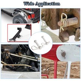 35pcs Cotter Pins, R Clips Hardware Pins, Spring Fasteners Hitch Pin, for Trailer Locking, Trailer Clamps, Lawn Mowers, Trucks, Mechanics, R Clips Cotter Pin - M1.6x28mm