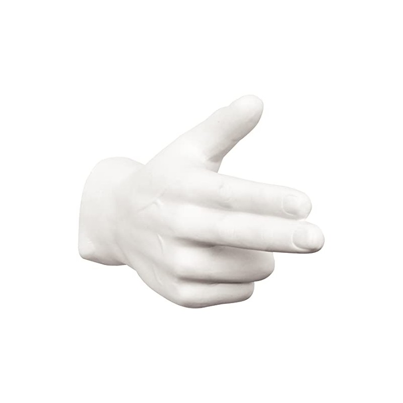 Interior Illusions Plus White Bang Bang Hand Wall Mount -