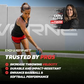 PowerNet Power Plyometrics Weighted Training Ball, Softball & Baseball Training Equipment, Weighted Baseballs to Increase Throwing Velocity (64 oz)