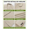 MrSure Mens 2 Piece Regular Fit Linen Suit, Casual Blazer