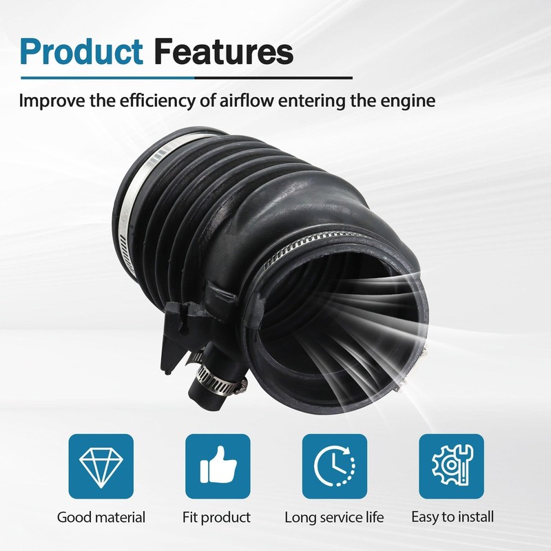 LoloWheat 1PC Air Intake Inlet Tube Hose Duct Fit for