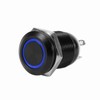 LED Push Button Switch, Brass Plated Car 12mm LED Light