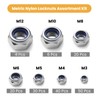 BNUOK 170PCS Metric Lock Nuts Assortment Kit, M3 M4 M5