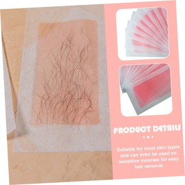 Tiras de Cera Depilatoria No Tejidas para Extremidades y Cuerpo Papel Encerado Desechable 20 Piezas Banda de Cera para Depilar el Vello Facial y Corporal Uso Unisex para