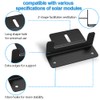 POWOXI Solar Panel Mounting Bracket Aluminum Solar Panel Z Brackets