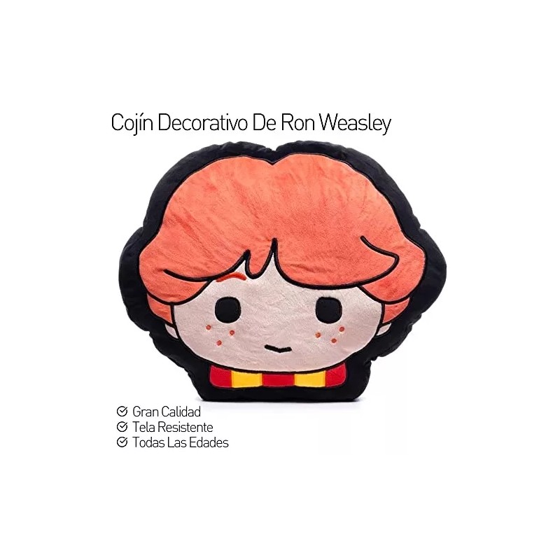 Bluelander Cojín De Peluche Ron Weasley Suave Decorativo De Colección