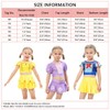 MYRISAM Traje de baño tankini de dos piezas para niñas,