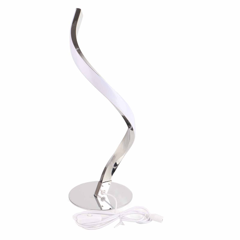 SShaped LED Spiral Table Lamp Reading Light Small Night Light